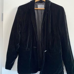 Velvet blazer black